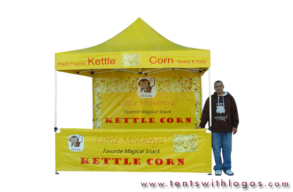 10 x 10 Pop Up Tent - Kettle Corn